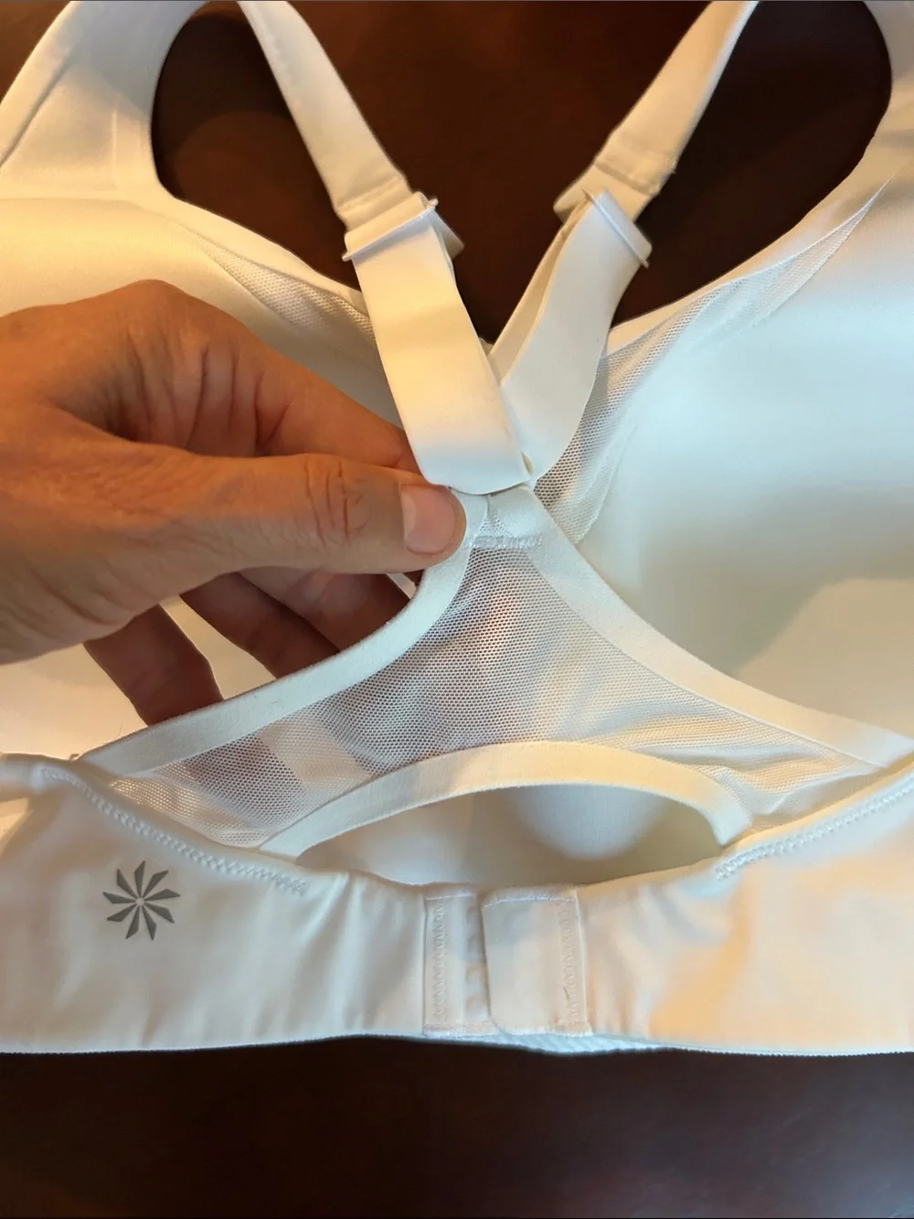 Athleta Seamless White Wireless Bra - Comfortable Everyday Support